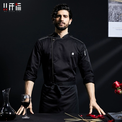 Высококачественные костюмы шеф-повара для мужчин с длинными рукавами одежда шеф-повара для обеденной кухонной одежды для кухонной одежды для частной одежды шеф-повара для индивидуальной одежды шеф-повара
