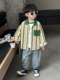 Boys' Long-Sleeved Shirts, Autumn 2025 New Style, Kidsren's Cardigan Shirts, Stylish Baby Spring and Autumn Striped Tops