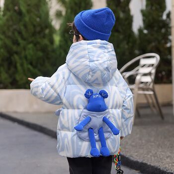 Boys' down Jacket Winter Children's Coat 2025 New Stylish Boys' Winter Clothing No-Wash Thickened Cotton Jacket