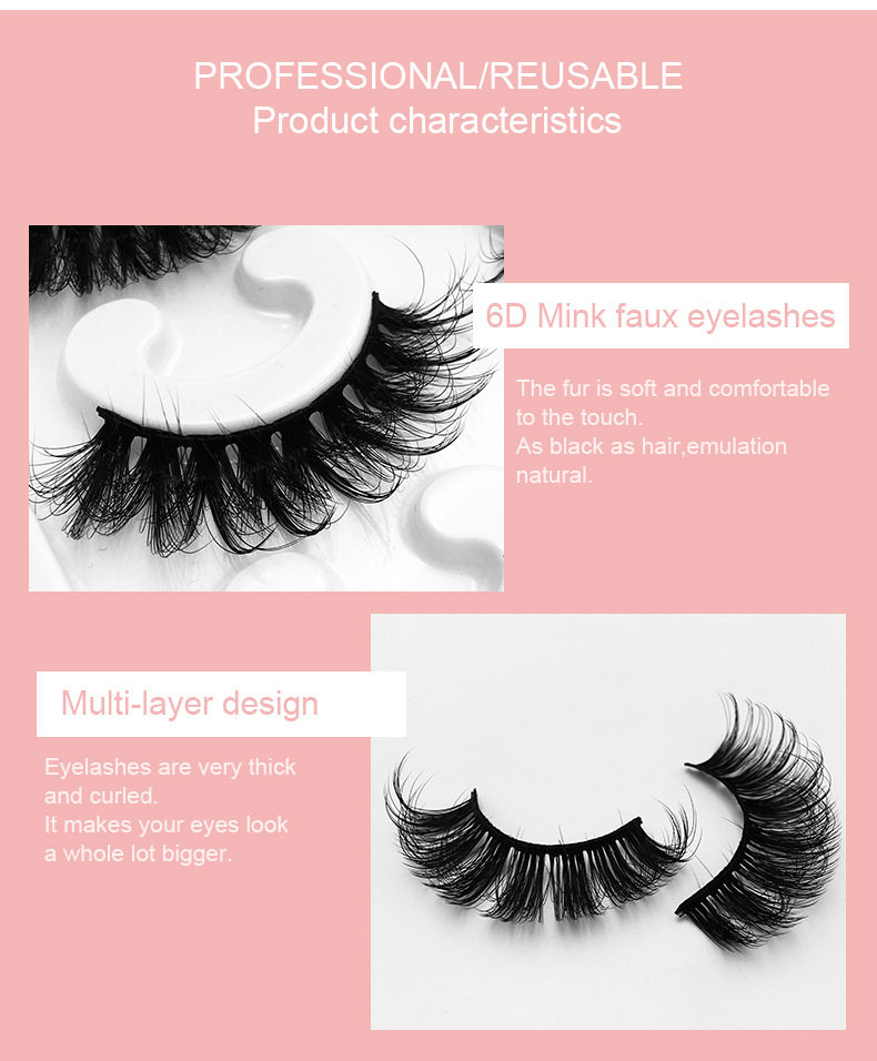LOMO камера 10 pairs 8d mink hair natural curl thick false eyelashes