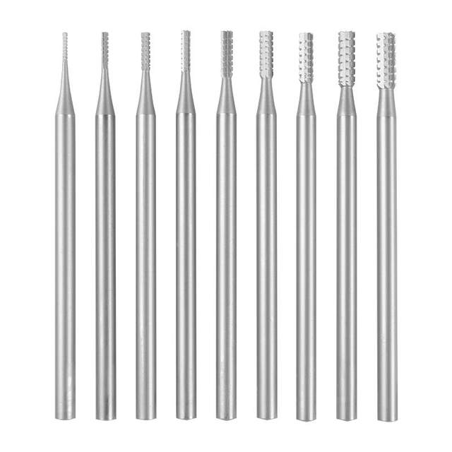 Jade-plated electric olive core engraving knife straight tooth needle milling cutter core engraving wood carving micro carving scratching groove engraving machine tool knife