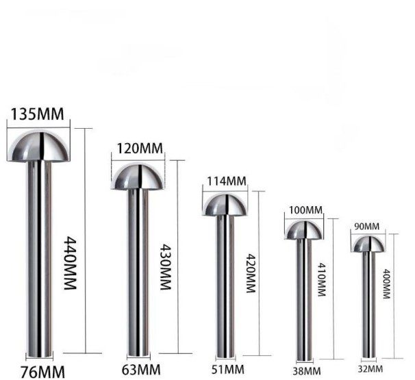Roofing stainless steel exhaust pipe insulating layer roof breathable ventilation pipe ventilation hood roof hole cap mushroom type-Taobao