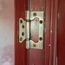 Flat opening thickened door 4-inch stainless steel bearing folding mute mother-in-law hinge wooden door slot-free spring hinge