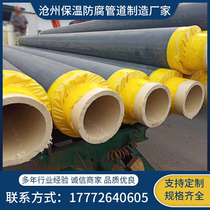 PERT2 type warm spring water insulated pipe polyurethane prefabricated straight buried insulated pipe heat high and low temperature hot water pipe