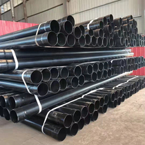 Hot-dip plastic threading steel pipe underground embedded type cable casing protection pipe large caliber power communication coated plastic steel pipe