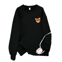 Maternity wear 2022 autumn and winter loose mid-length sweatshirt with velvet and thickening to cover the belly trendy mom versatile and fashionable tops and jackets