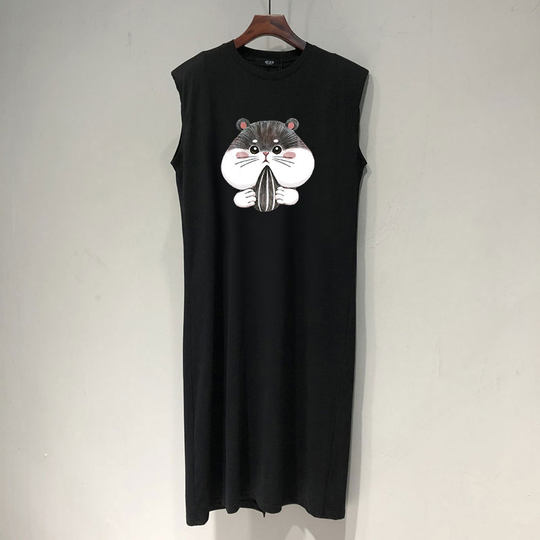 Maternity Dress, Summer Dress, Korean Style, Pure Cotton, Thin Vest Dress, Summer Sweet Elegant, Sleeveless Long Dress, Summer Style