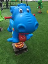 Kindergarten outdoor park community childrens rocking horse outdoor amusement facilities double spring seesaw rocking fun
