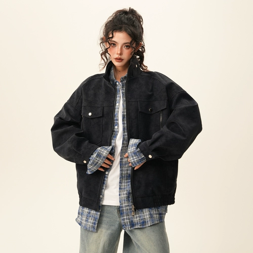 Весенняя куртка для влюбленных, в американском стиле, оверсайз