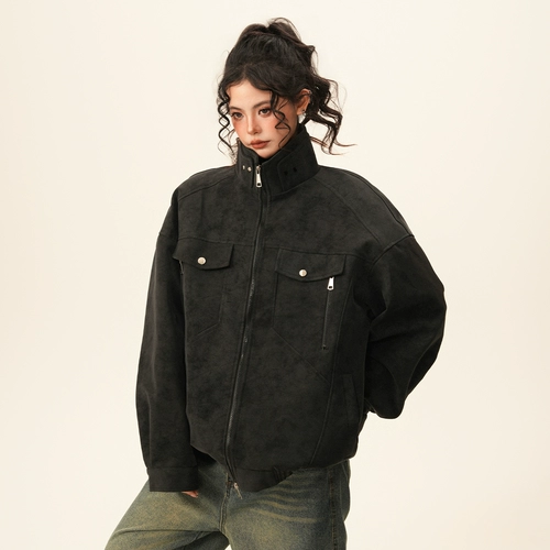 Весенняя куртка для влюбленных, в американском стиле, оверсайз