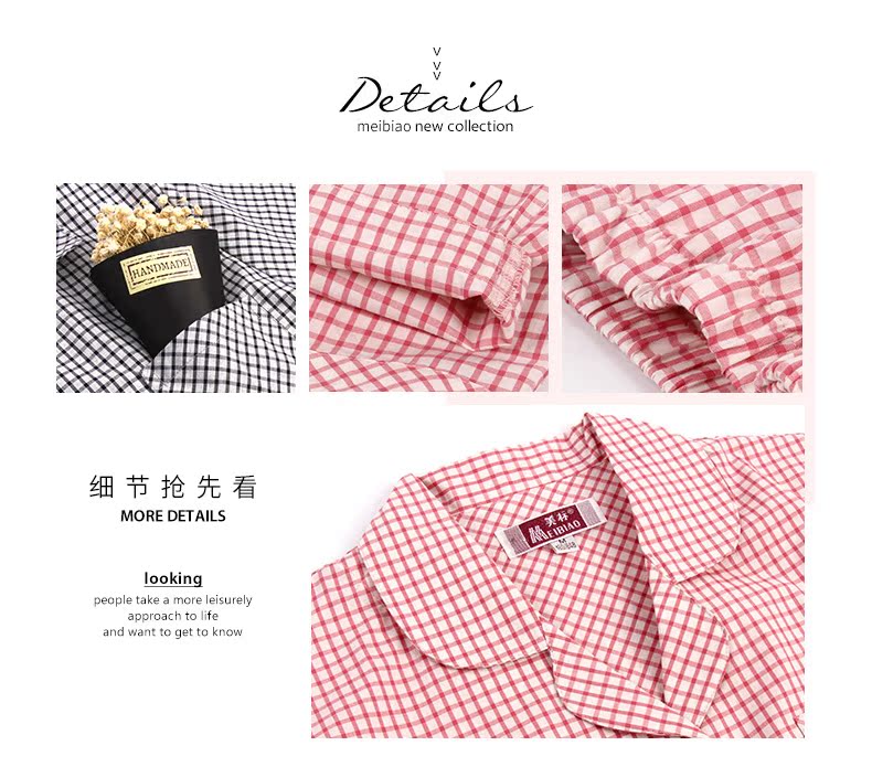 Bộ đồ ngủ cotton ngắn tay đôi tiêu chuẩn mới của Mỹ phù hợp với nam và nữ mùa xuân hè có thể được mặc bên ngoài dịch vụ nhà lưới đồ bộ thun lạnh