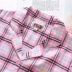 Bộ đồ ngủ đôi mùa xuân và mùa thu tiêu chuẩn của Mỹ cho nam và nữ bộ đồ ngủ cotton đơn giản dài tay đơn giản phục vụ nhà mùa đông