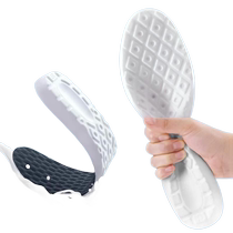 Latex insoles sports air cushions shock-absorbing running shoes for men thickened standing guard anti-pain leather shoes for long-term standing sweat-absorbing and deodorant military training womens