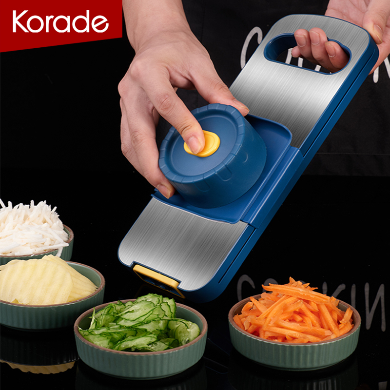 Potato shreds artifact household stainless steel multi-function kitchen radish shredding slicer planer shredding vegetable cutter hand guard