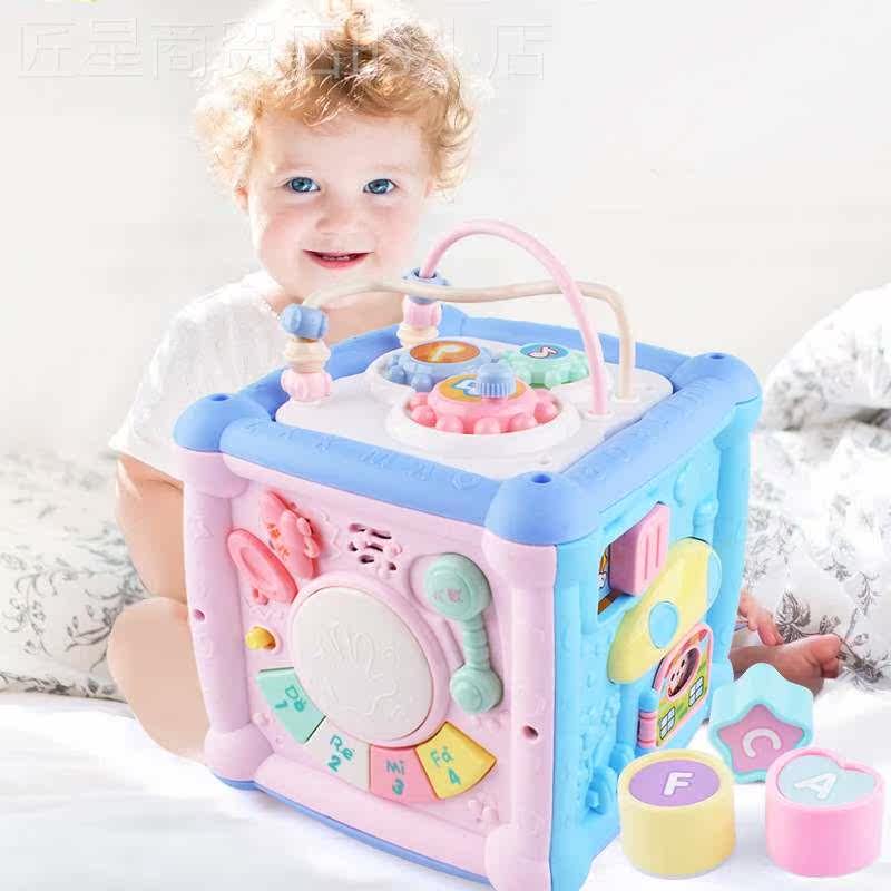 Children's multifunctional building blocks knocking hands and drums, baby early piano teaching multi-functional, intelligent body, intellectual establishment, XPY square patting drums, beneficial to play