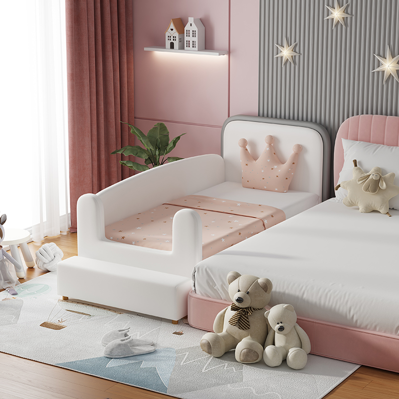 Child splicing bed Boy widened bedside baby bed fence Yanbian bed mother-son adult bed with guardrails