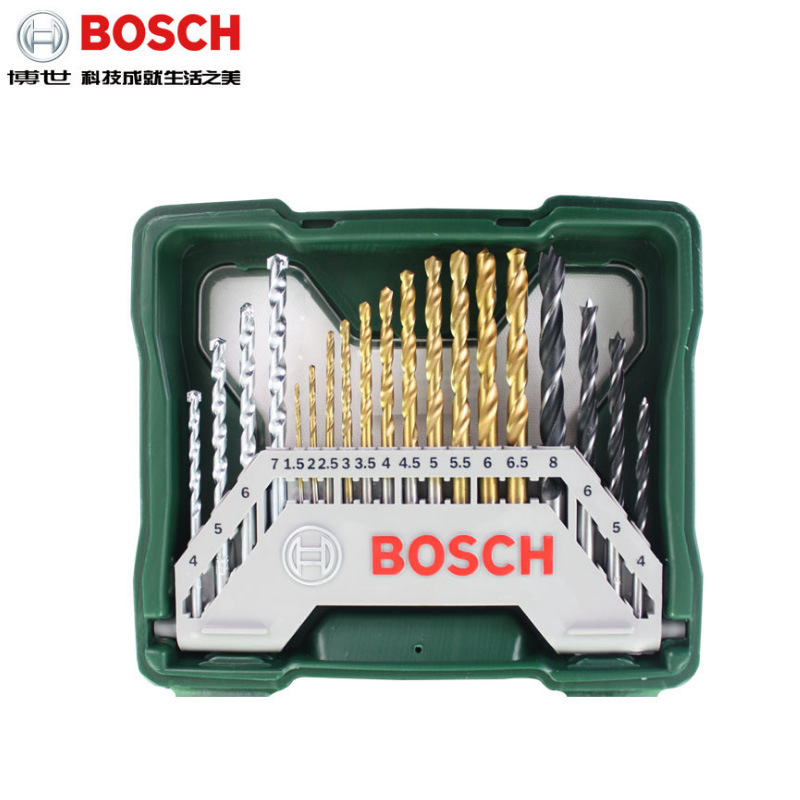 Bosch (BOSCH) 30 mixed set with titanium plated twist drill bit impact drill bit woodworking drill bit masonry