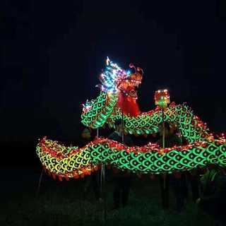 带龙头春节0舞台动感舞龙整套学校绸缎传统饱满演出舞龙道具服装