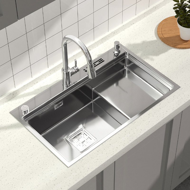 Step nano sink single sink kitchen stepped large single sink 304 stainless steel sink sink sink sink basin