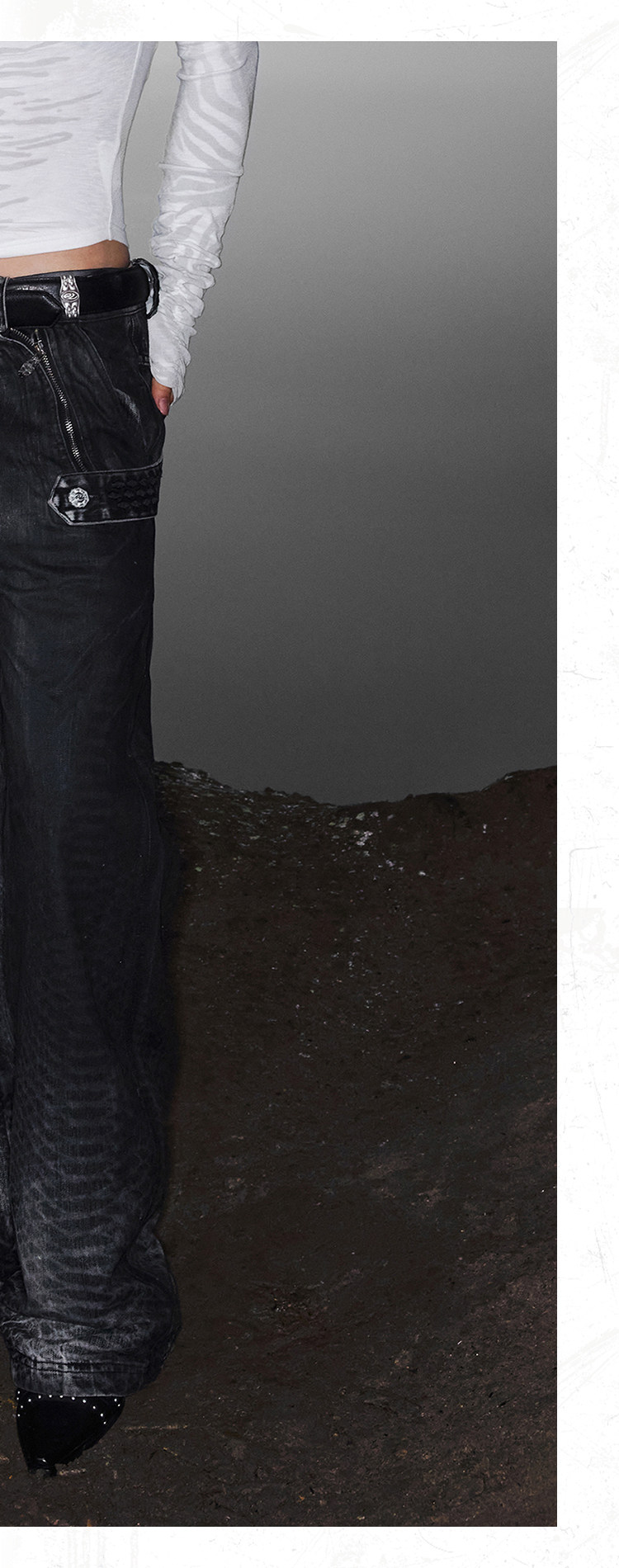 PERSONSOUL Gradient Fade Jeans