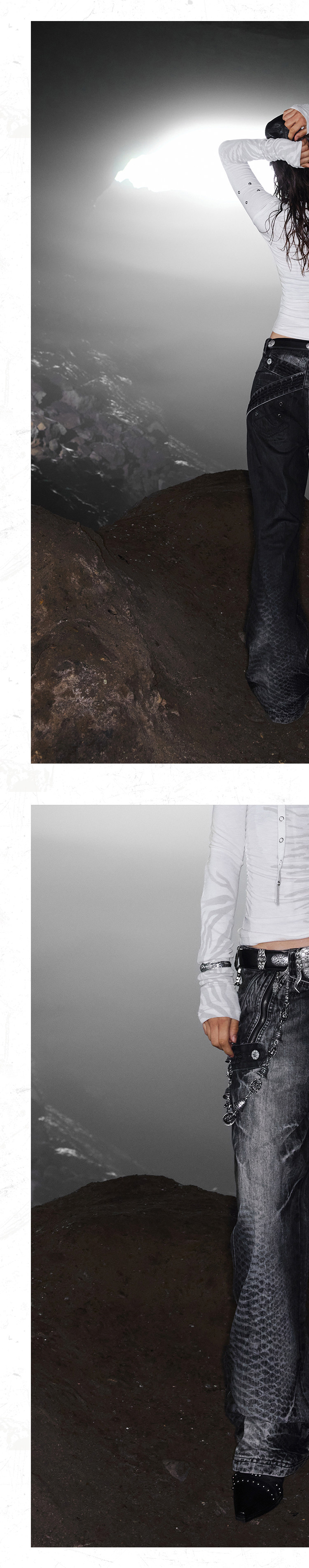 PERSONSOUL Gradient Fade Jeans
