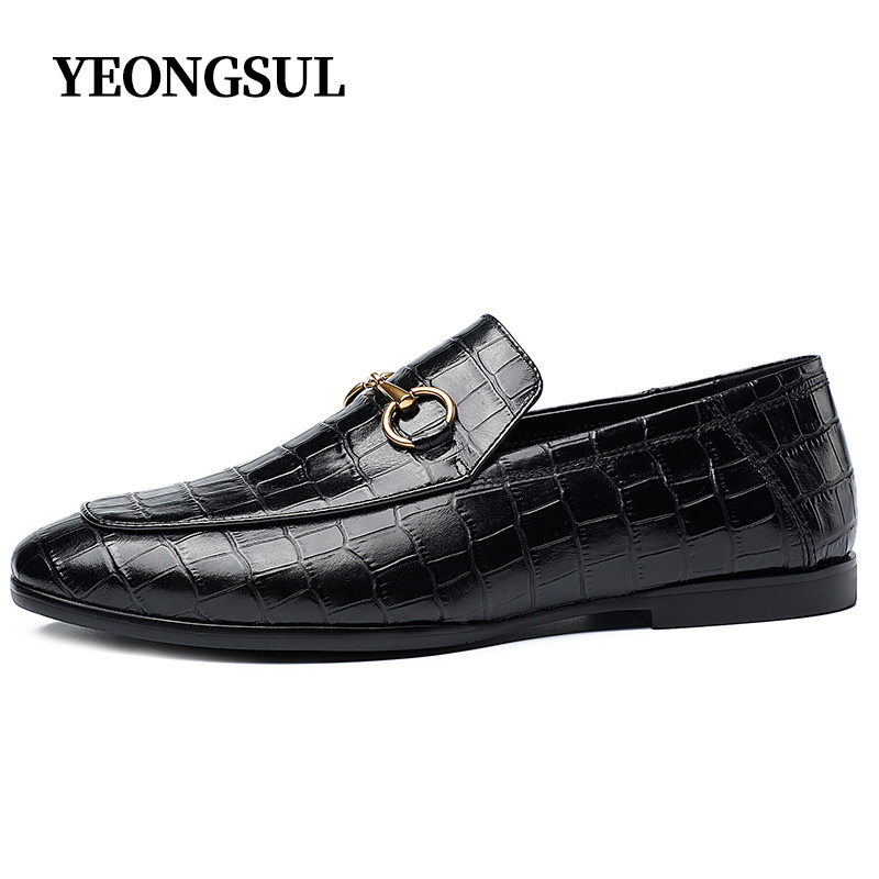 YEONGSUL British 2021 new loafer shoes men's singles British leather flat heel a pedal comfortable without grinding feet
