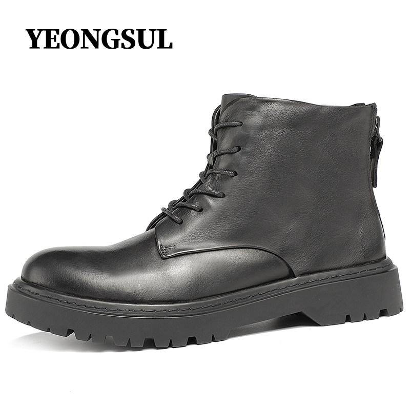 Martin Boots Men 2021 helped men's high gang of men's shoes and shoes and leather shorts tide