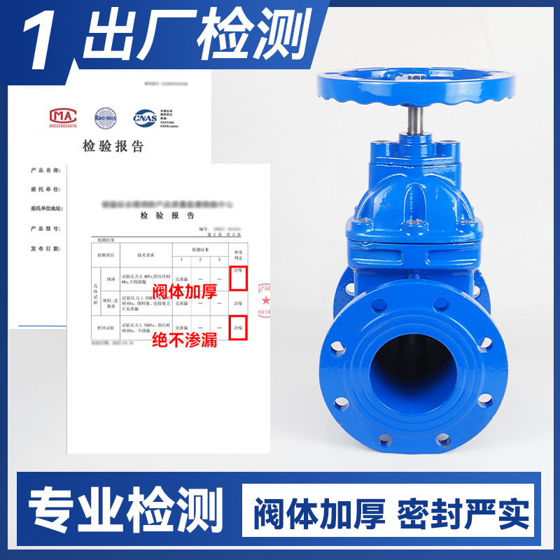 法兰闸阀软密封Z45X-16暗杆弹性座封消防自来水阀门污水dn100闸阀