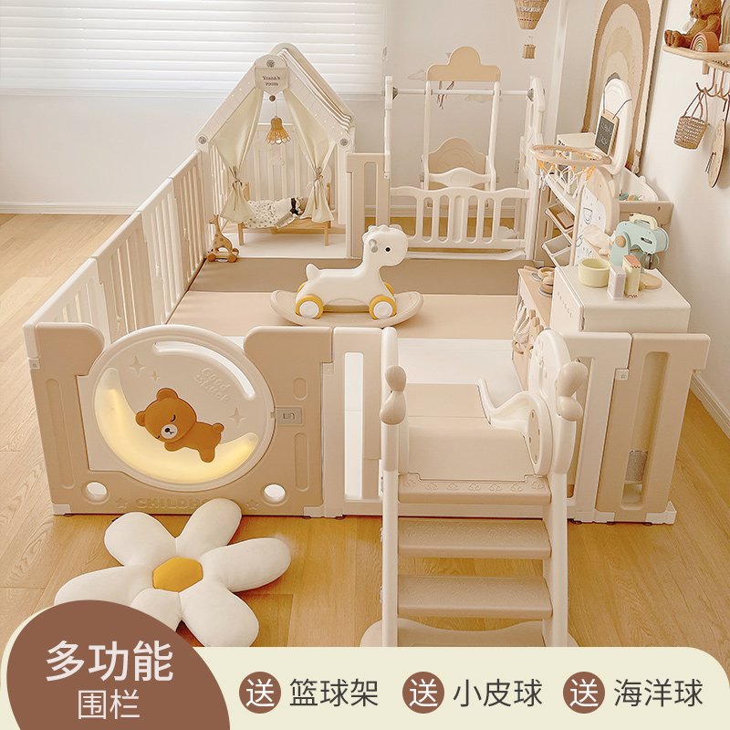 こんにちは、子供時代の赤ちゃんベビーサークルグラウンド幼児と幼児ハイハイパッド保護フェンス屋内リビングルームホーム