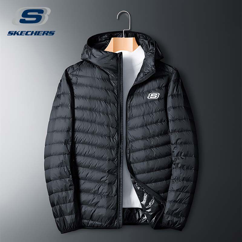 (Broken Code Clearance) Autumn and Winter Hooded White Duck Down Jacket Men's Warm and Light Standing Collar Vest Jacket