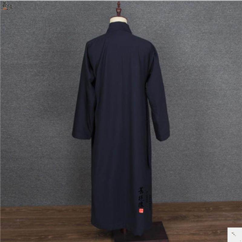Taoist Gongfu Tai Chi uniforms plus winter plus duvet clothes 5629 thick dawns male and female Daoist wear three-practice clear collar robes-Taobao