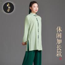 Good Party with great braids floating Tai Chi fu official flag New ship Shop Spring and summer style Taijiquan Taijiquan to perform womens thin style and martial arts