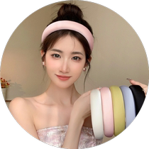 Display Face Small Macaron Color Head Stirrup Superior Wide Side Sponge Hair Stirrup High Cranial Top Hair Accessories Woman 2023 new