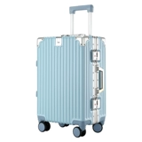 Кенгуру, универсальный прочный синий чемодан