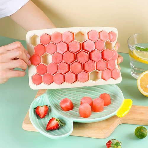 Силиконовая форма, вместительные и большые кубики льда для домашнего использования с уплотнителем