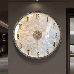 Accessible Luxury Shell Wall Clock Living Room 2024 New arrival Popular Restaurant Classy Clock Elegant Creative Wall Decorative Clock