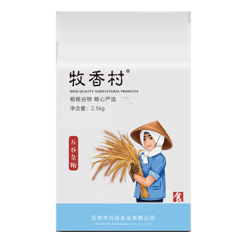 Sanwuqi color miscellaneous grains, brown rice, five grains, fitness skipping meals, special vacuum packaging, date fresh, coarse grains staple food