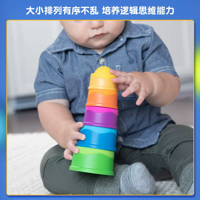 Fatbrain, Jenga для малышей, башня, 0–2 года