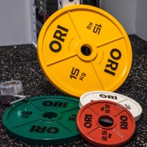 ORI powerlifting cast iron four-bar barbell plate squat bench press deadlift iron plate non-steel plate large aperture error 1%