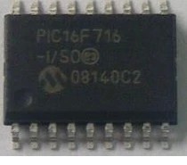 PIC16F716-I/SO PIC16F716-E/SO MICROCHIP 封装SOP18原装正品