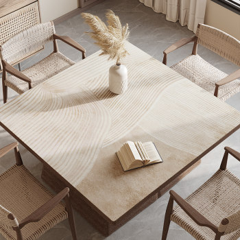 Wasabi square table pad waterproof oil-proof leather dining table pad square table cloth coffee table cloth square table pad Wasabi square table pad waterproof oil-proof leather dining table pad square table cloth coffee table cloth square table pad