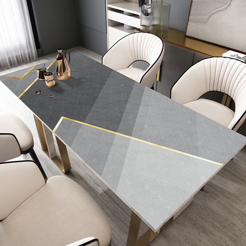 Light luxury simple modern household waterproof, oil-proof, anti-scalding table mat, tea table dressing table, scrubable tablecloth, tablecloth