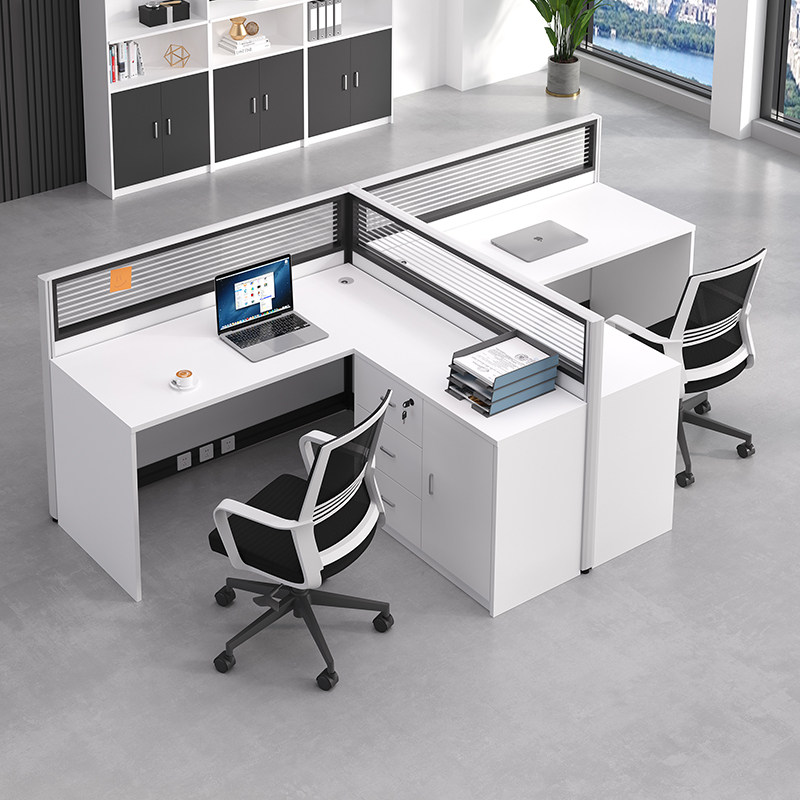 Shenzhen screen station office partition card is a simple modern office desk 1 m 4 employee desk desk