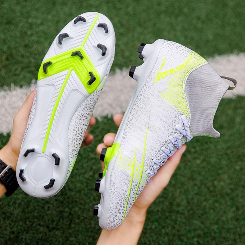 Niketon football shoes men's and women's new 14 long nails FG children's broken nails tf primary and secondary school students high tube training shoes Messi
