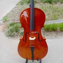 High-end beginner practice cello for adults and children white matte glossy black cello on sale
