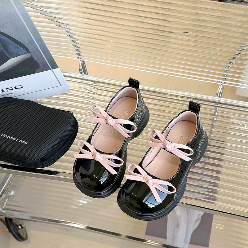 [Детские кожаные туфли Lewis&Clarks 2025 новая весна-осень, mary jane, для маленьких девочек, праздничные туфли принцессы]