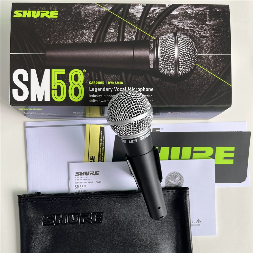 Shure/ SM58S динамический микрофон профессиональное сценическое выступление, караоке домашнее проводной микрофон