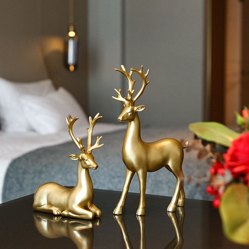 Nordic Merchants Deer Swing Parlor Lovers Deer Wine Cabinet Decorations Furnishing Creative Eurostyle TV Cabinet Personality Gifts