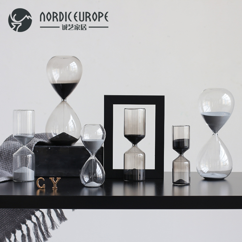 Nordic modern 5 minutes 30 hourglass timer ornaments creative living room study hourglass birthday wedding gift