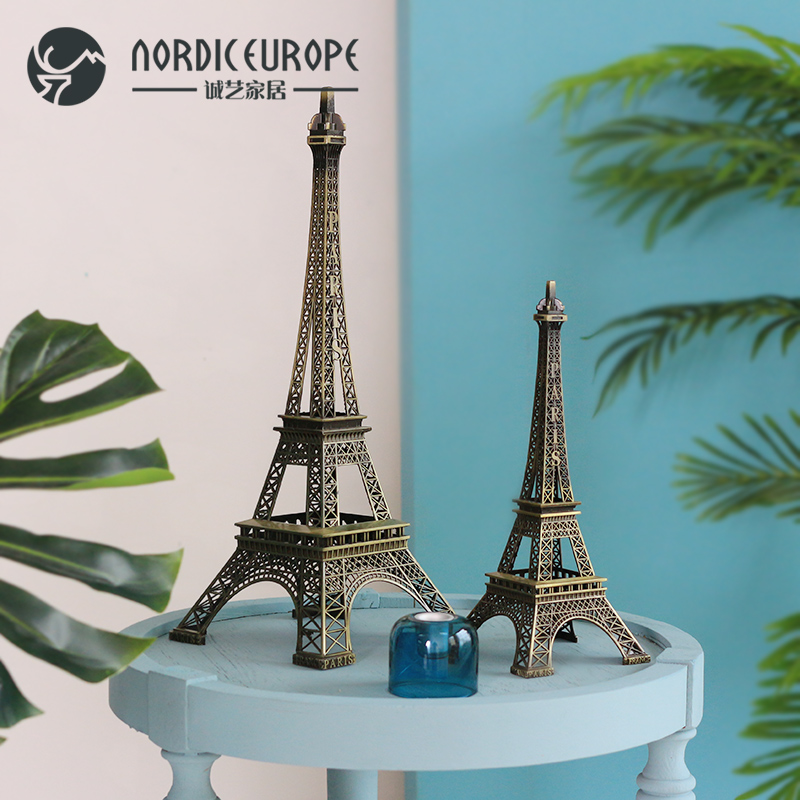 France Paris Eiffel Tower decoration Creative gift Living room desktop decoration Home TV cabinet Wine cabinet decoration